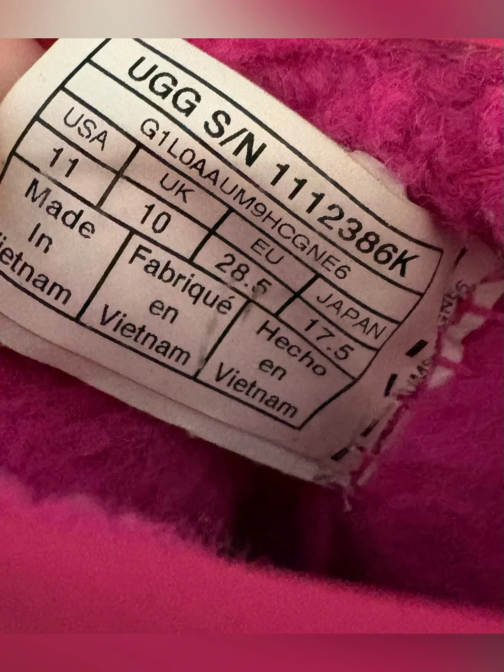 UGG Classic Clear Mini Boots Girls Size 11 Taffy PINK Sheepskin Waterproof